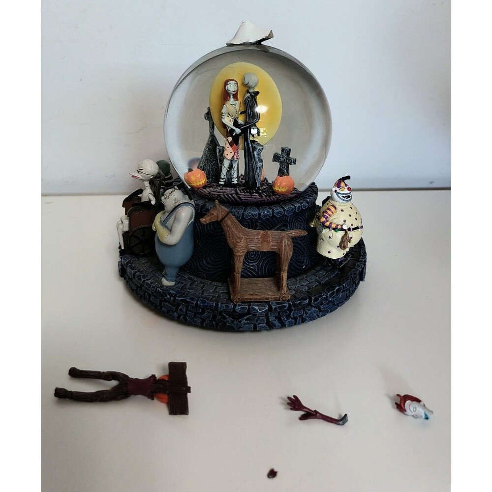 Bradford exchange Disney Nightmare Before Christmas snow globe **parts/repair